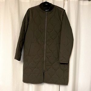 Madewell knee length cotton liner jacket